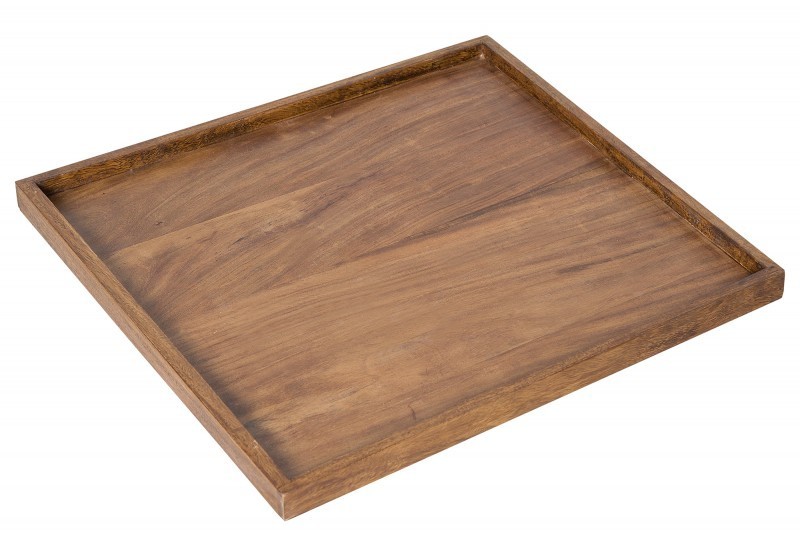 Plateau design de 50 cm coloris naturel en bois massif