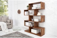 étagère moderne de 150cm en bois massif coloris naturel