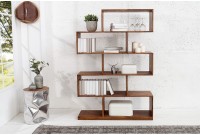 étagère moderne de 150cm en bois massif coloris naturel