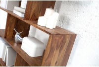 étagère moderne de 150cm en bois massif coloris naturel