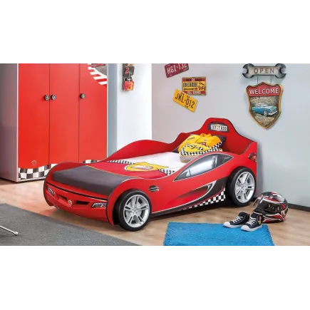 Lit voiture rouge design pour enfant