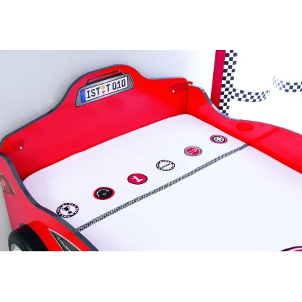 Lit voiture rouge design pour enfant 2