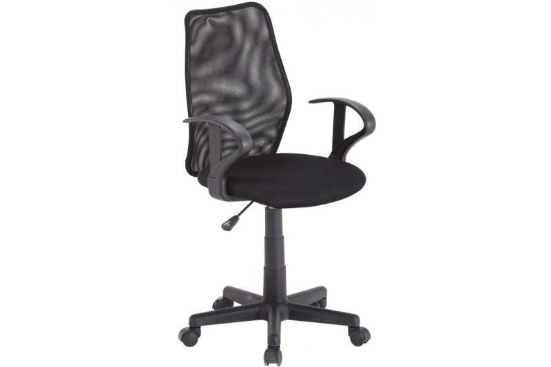 Chaise de bureau professionnel coloris noir réglable