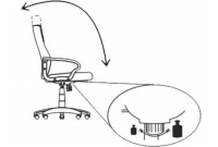 Chaise de bureau professionnel réglable coloris noir