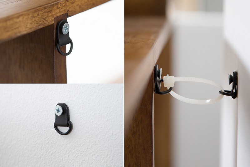 étagère contemporaine de 180 cm coloris naturel en bois massif