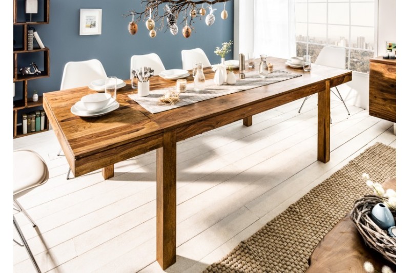 Table de salle à manger extensible 160-240 cm  en bois massif