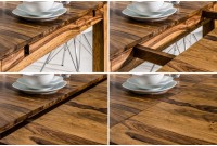 Table de salle à manger extensible 160-240 cm  en bois massif