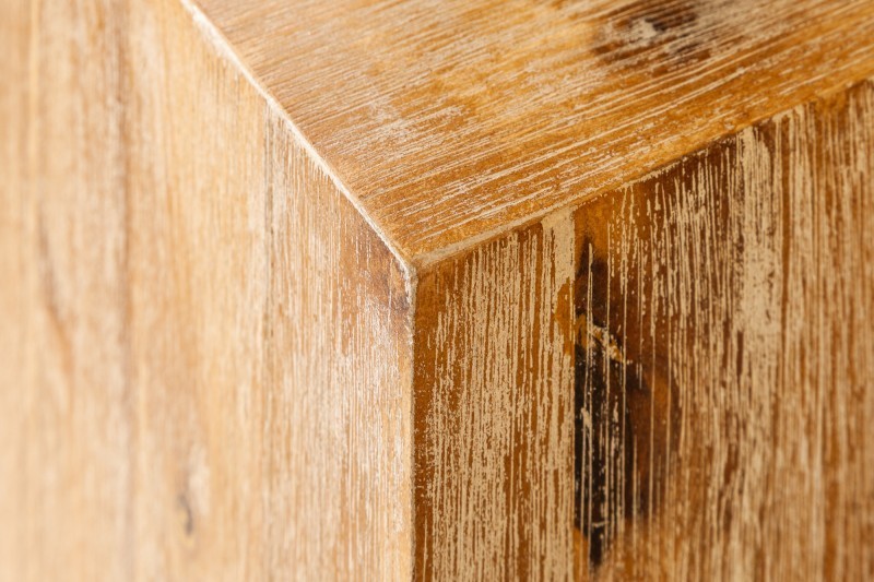 Colonne design naturel de 75 cm en bois massif