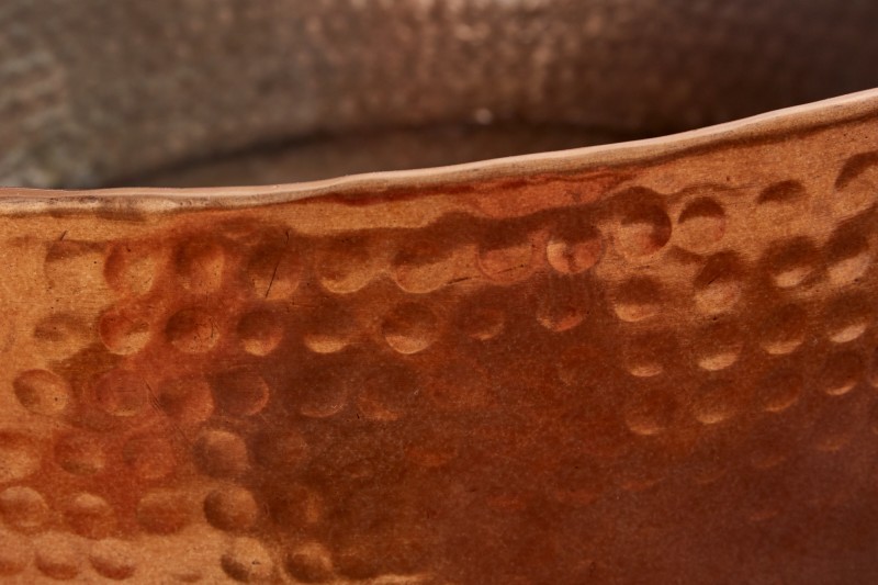 Table basse cuivré avec rangement