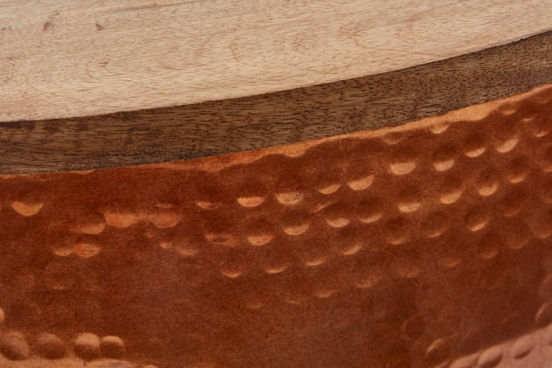 Table basse cuivré avec rangement