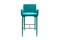 Tabouret design élégant aqua avec accoudoir