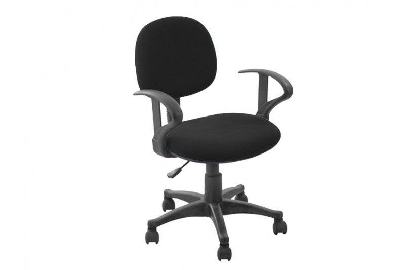 Chaise de bureau moderne pivotante teinté noir