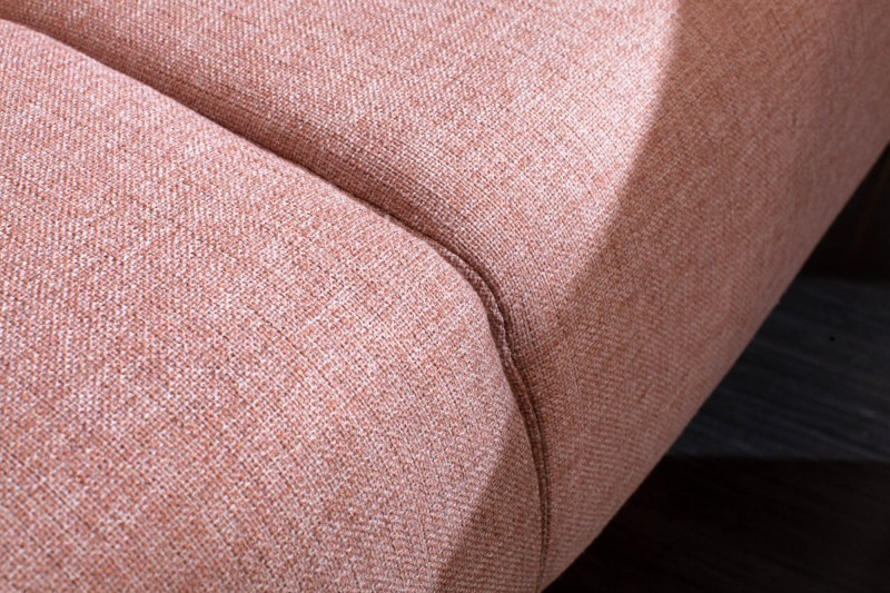 Canapé-lit convertible de 208cm coloris vieux rose
