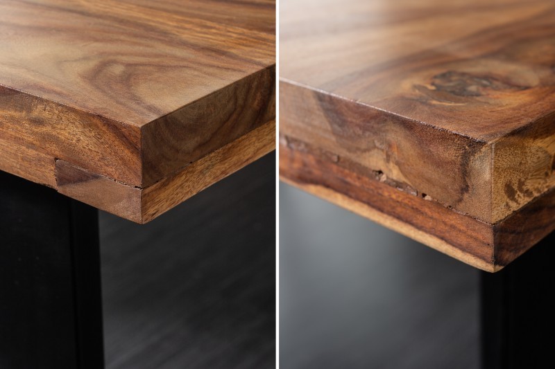 Table à manger de120cm en bois massif coloris naturel Table à manger de120cm en bois massif coloris naturel