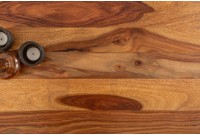 Table basse en bois massif de 100cm coloris naturel