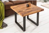Table basse en bois sheesham de 60cm coloris naturel