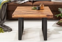 Table basse en bois sheesham de 60cm coloris naturel