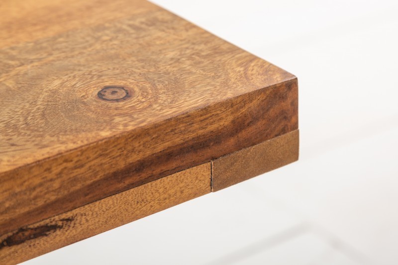 Table basse en bois sheesham de 60cm coloris naturel