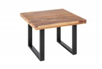 Table basse en bois sheesham de 60cm coloris naturel