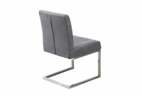 Chaise de salle à manger design coloris gris vintage
