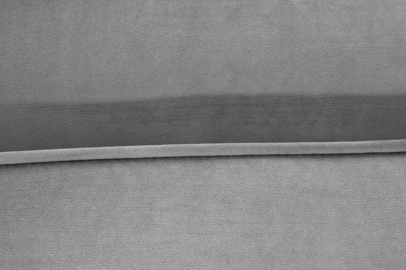 Canapé d'angle VELVET design capitonné coloris gris
