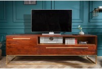 Meuble TV en bois massif design rétro