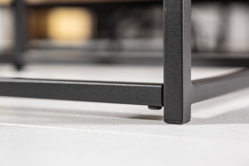 Ensemble de 3 tables basses coloris noir et chêne
