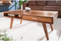 Table basse en bois massif design scandinave