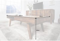 Table basse en bois massif design scandinave