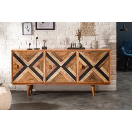 Bahut design de 160 cm coloris naturel 2