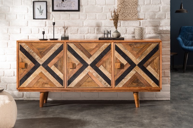 Bahut design de 160 cm coloris naturel