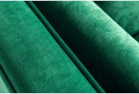 Canapé 225cm en velours coloris vert émeraude
