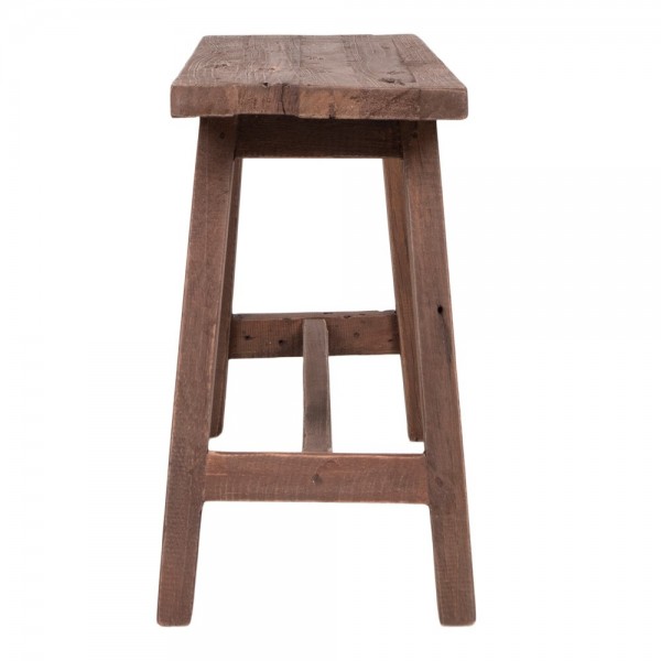 Banc design en bois massif recyclé