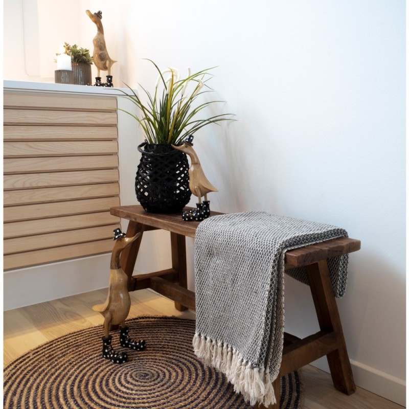 Banc Barcelona en Teck Recyclé Naturel - Pièce Unique 90 cm | Elsines