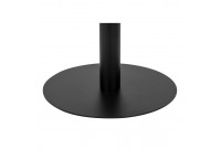 Table à manger ronde 110cm aspect marbre coloris gris