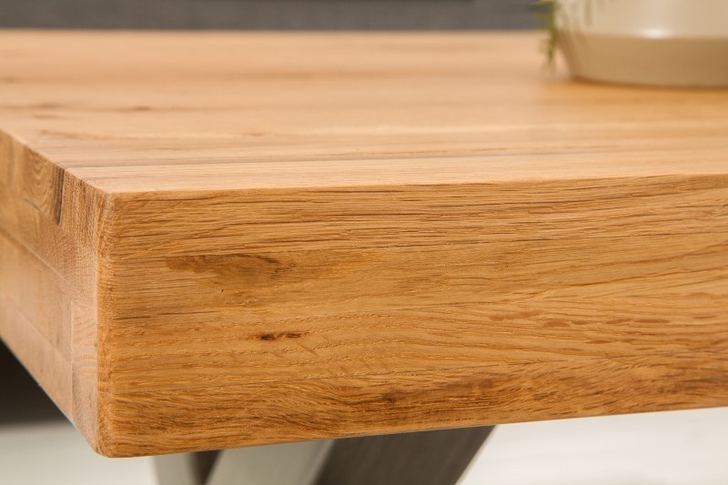Table basse en bois massif coloris naturel