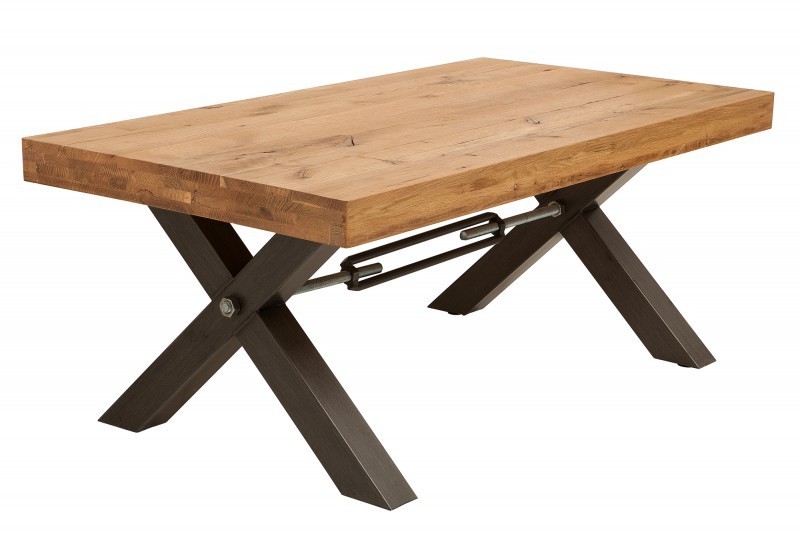Table basse en bois massif coloris naturel