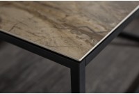 Table basse 75cm aspect marbre coloris taupe