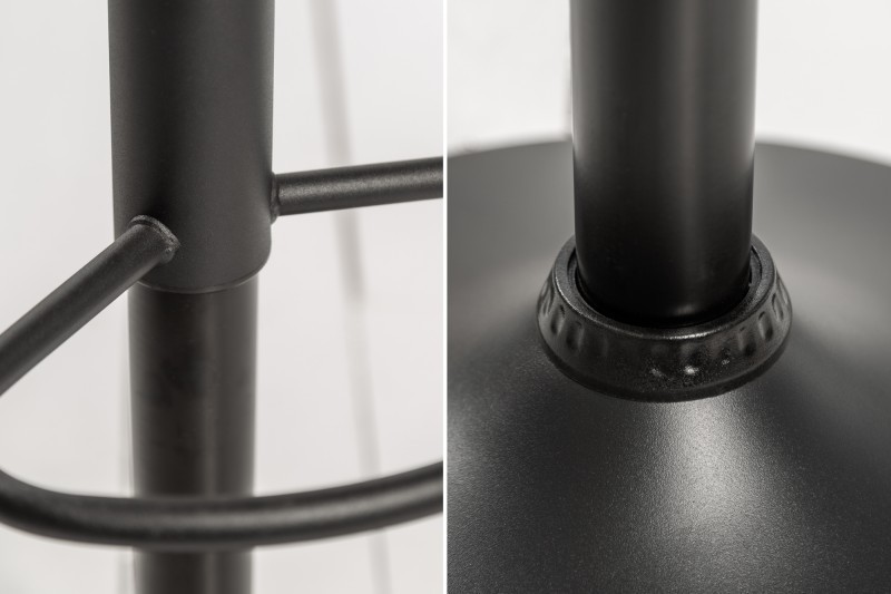 Tabouret de bar en velours coloris gris