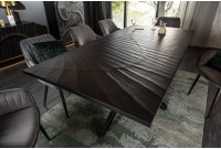 Table à manger 200cm design industriel coloris noir